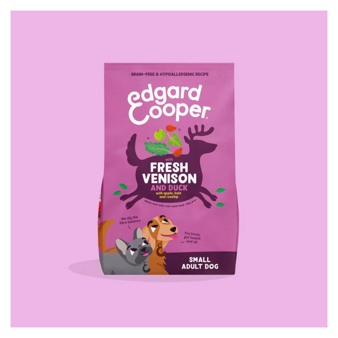 Edgard & Cooper Fresh hjort og and kornfrit hundefoder 3 kg